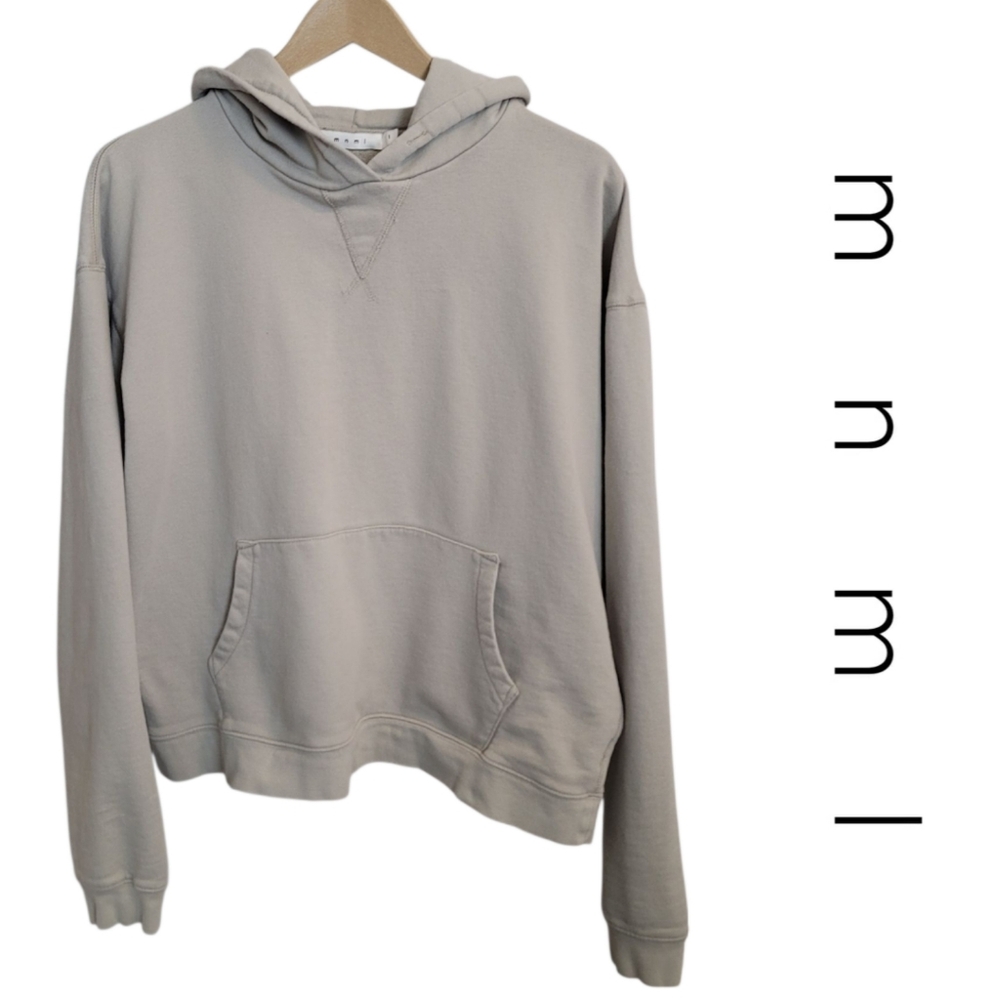 MNML Neutral Color Cotton Hoodie